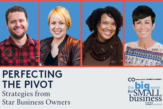 screenshot of panelists from The Big Week for Small Business 2020