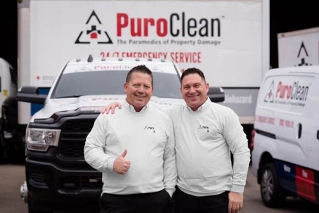 Image of PuroClean Co-Founders Tim Lohse, pictured on the left, and Trudgen Keegan, pictured on the right.
